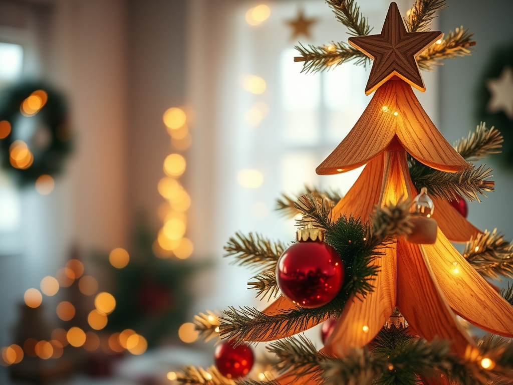 Albero di Natale di legno