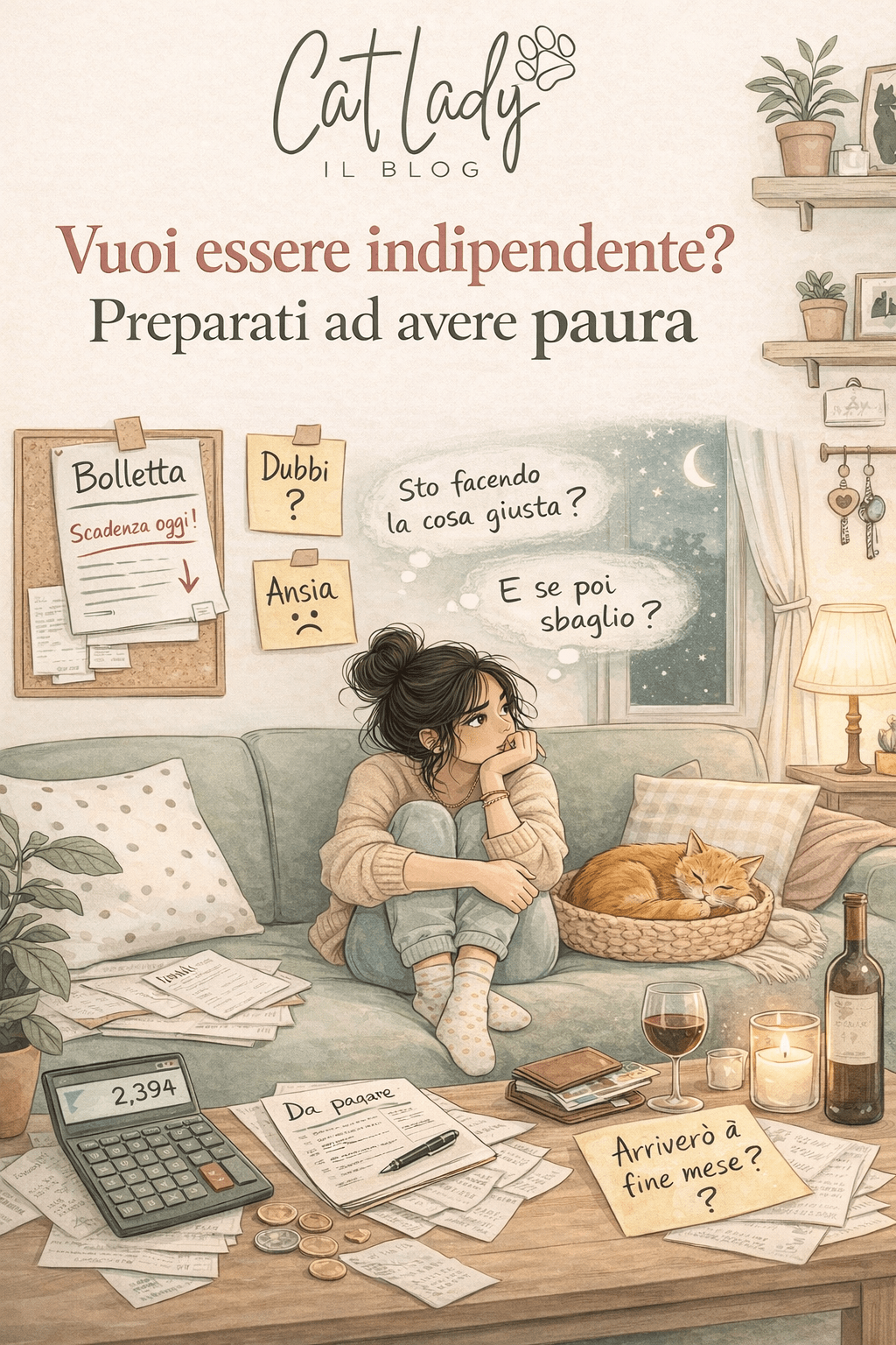 Vuoi essere indipendente? Preparati ad avere paura